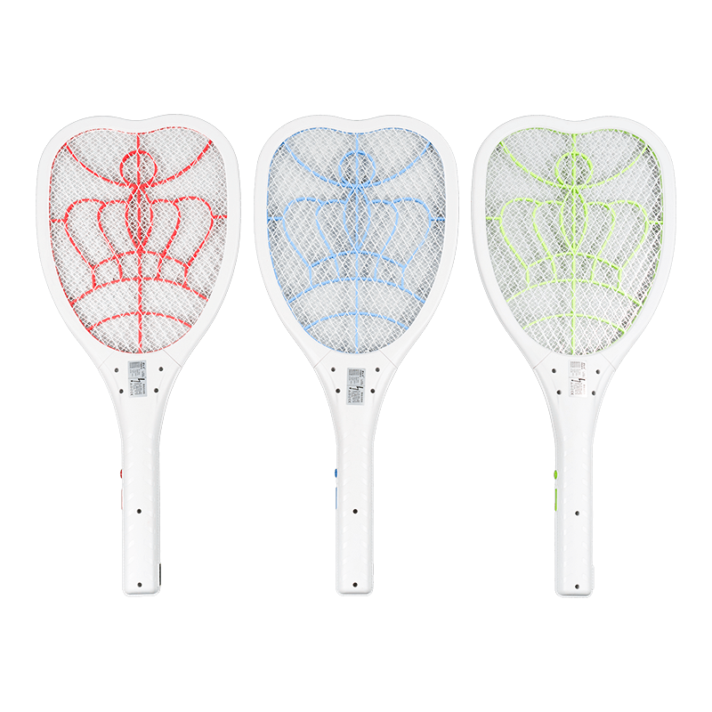 Mata-mosquitos elétrico de 3 cores FF-783A 400mAh com luz e cabo em forma de oito Mata-mosquitos elétrico de 3 cores FF-783A 400mAh com luz e cabo em forma de oito