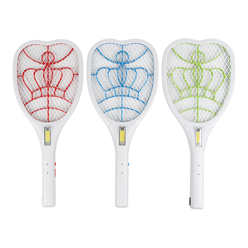 Mata-mosquitos elétrico de 3 cores FF-783A 400mAh com luz e cabo em forma de oito